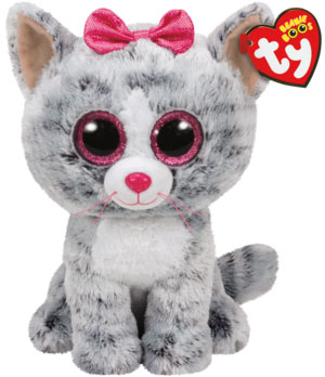 Beanie Boos Kiki (Grå Katt) - TY Gosedjur